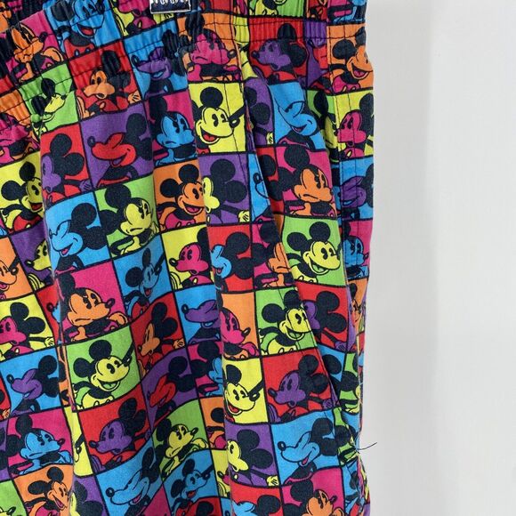 Disney Parks Scrub Pants Mickey Color Block Unisex Adult Size XXL - Picture 5 of 6